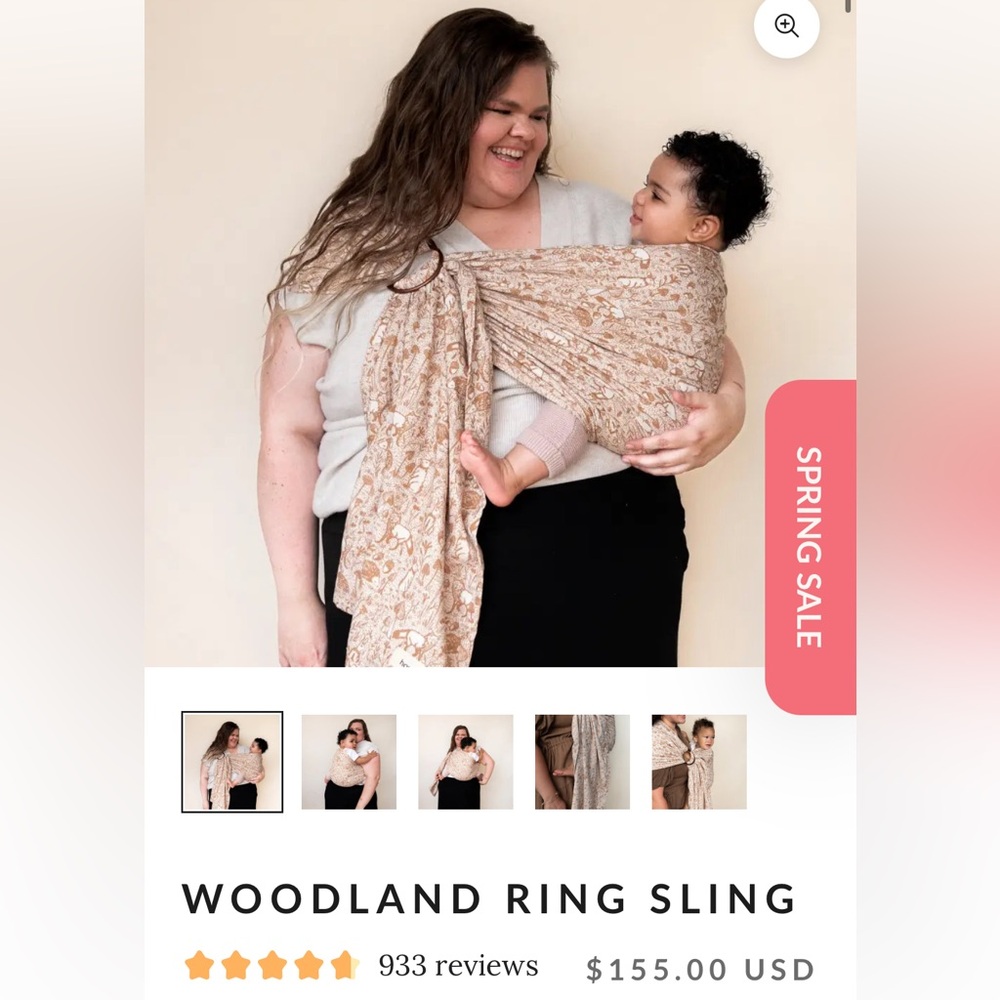 Woodland Ring Sling by Hope and Plum
